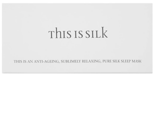 Image Title THIS IS SILK - Dual Strap Eye Mask in Noir